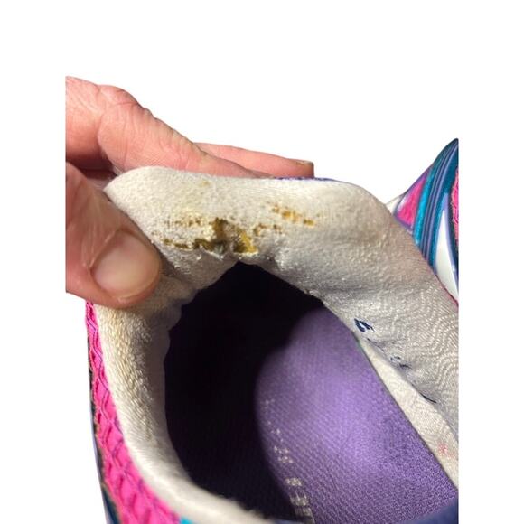 ASICS Gel Kayano 19 Women’s Size 13 Running Sneakers Multicolor DuoMax Pink Teal - Picture 6 of 13